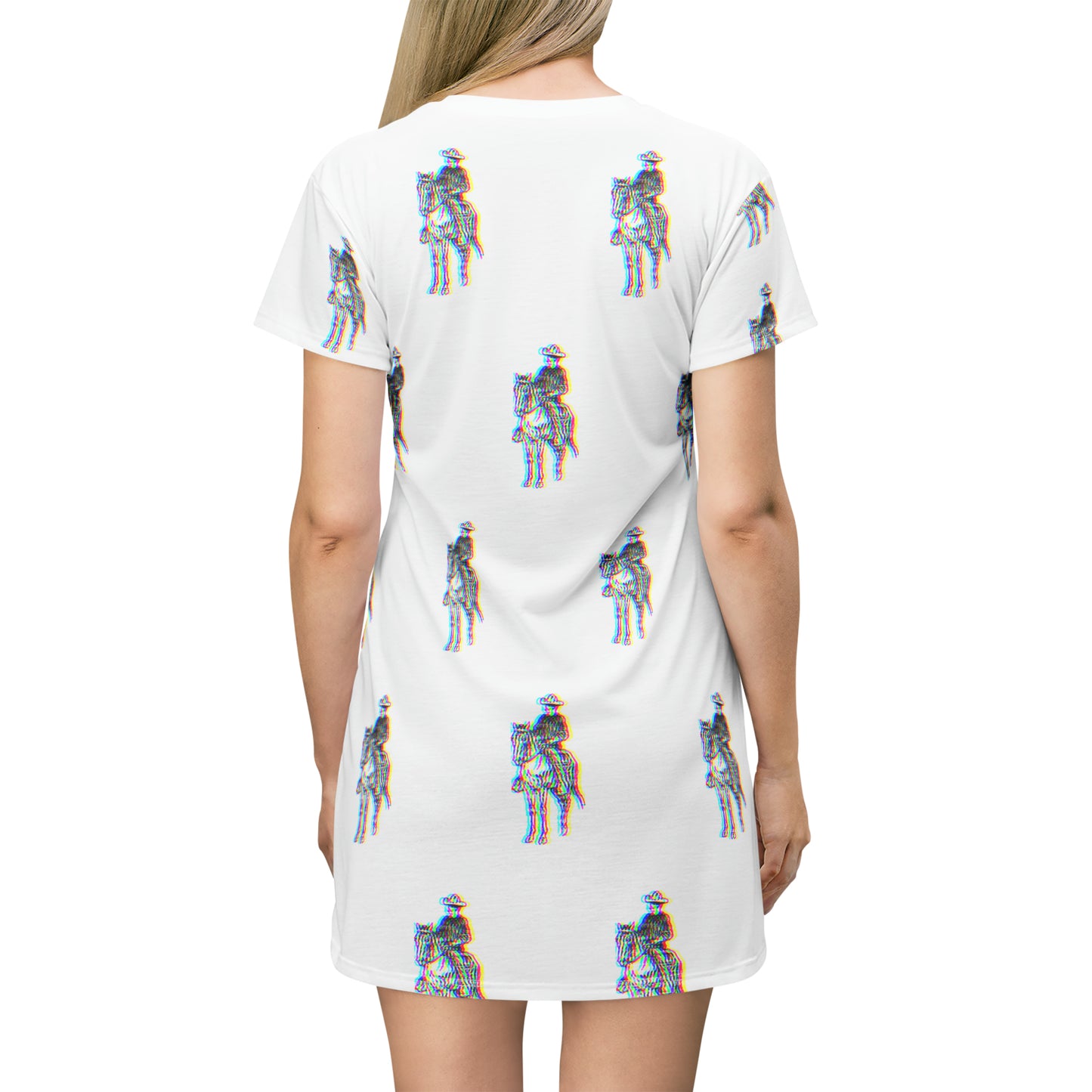 3D Cowboy T-Shirt Dress