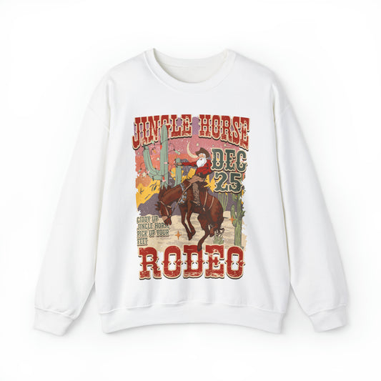 Jingle Horse Rodeo Unisex Heavy Blend™ Crewneck Sweatshirt