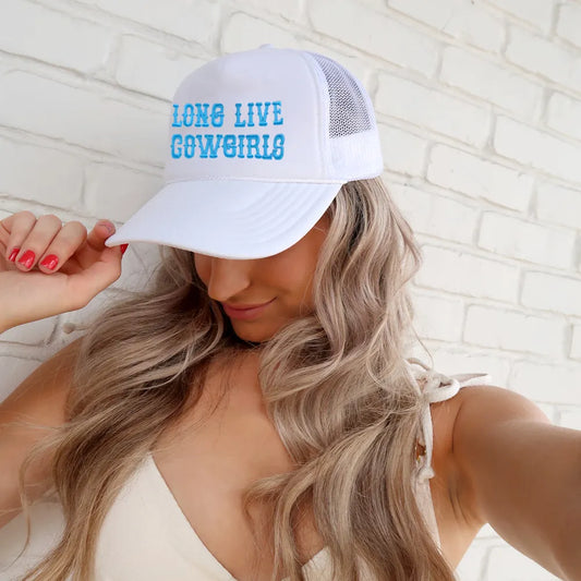 LONG LIVE COWGIRLS Embroidered Trucker Hat